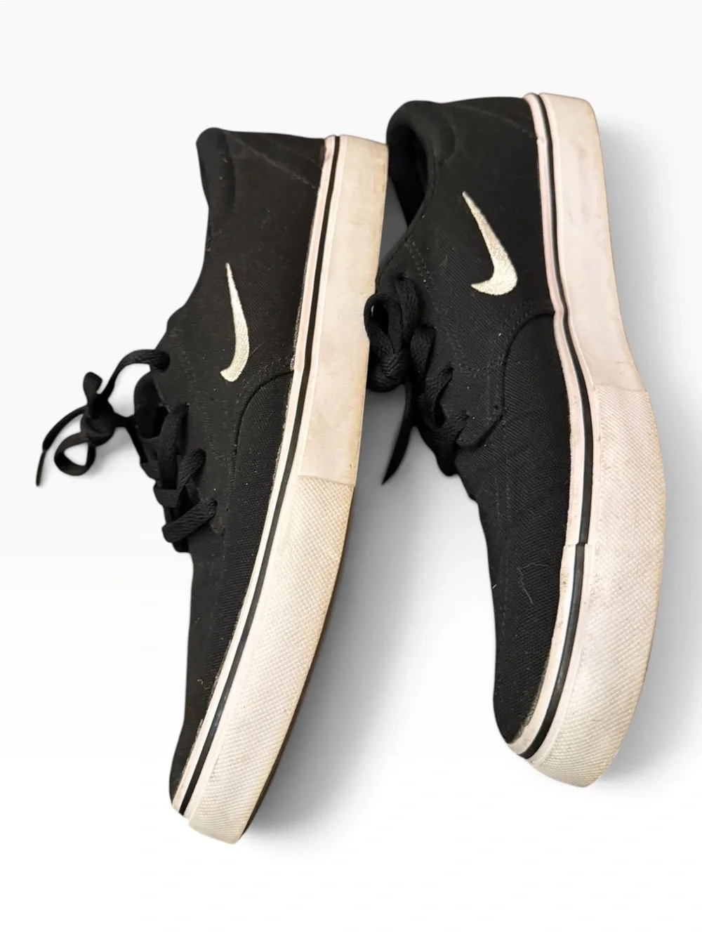Nike Black Size 6.5Y Canvas Skate Shoes